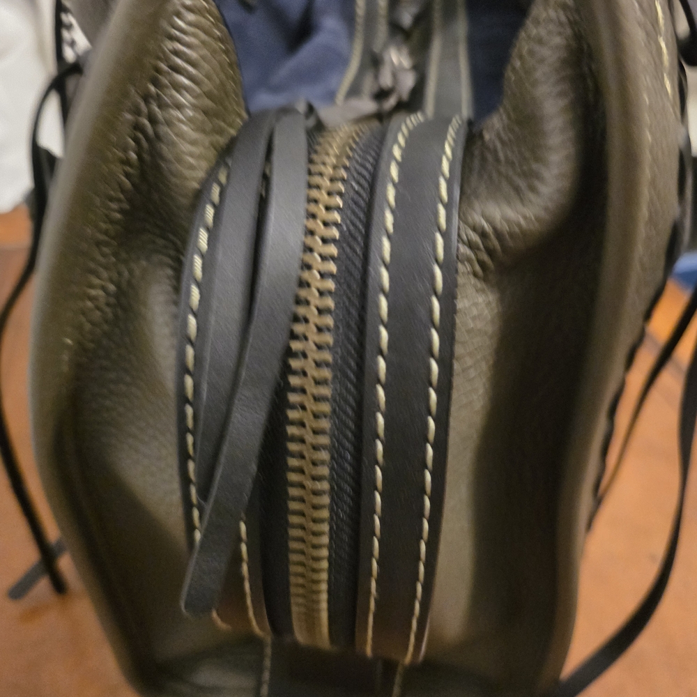 CUSTOM Coach 1941 Rogue 31 Satchel Glove Tanned Pebble Leather Olive Green NWOTi - Picture 4 of 8